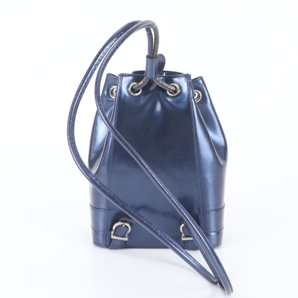 Salvatore Ferragamo Vara Ribbon 216702 Leather Mini Backpack Shoulder Bag for... - Picture 2 of 9